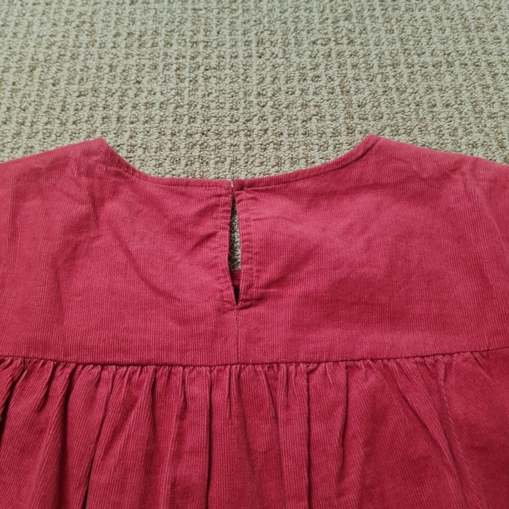 Altar'd State Rusted Dusty Red Couduroy Longsleeve Tiered Dress XS - Picture 5 of 11